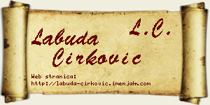Labuda Ćirković vizit kartica